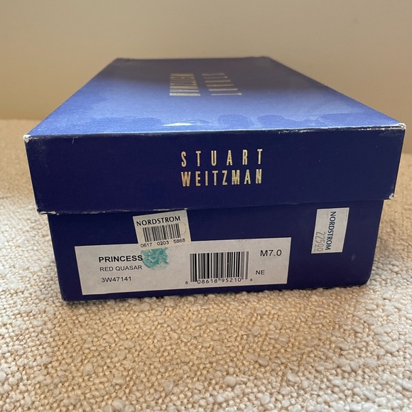 EUC Stuart Weitzman Princess Pumps Metallic Red Size 7 - Picture 2 of 9